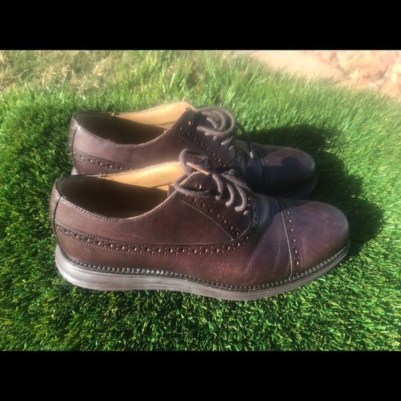 Men’s Cole Haan Lunargrand Brown Wingtips sz 9